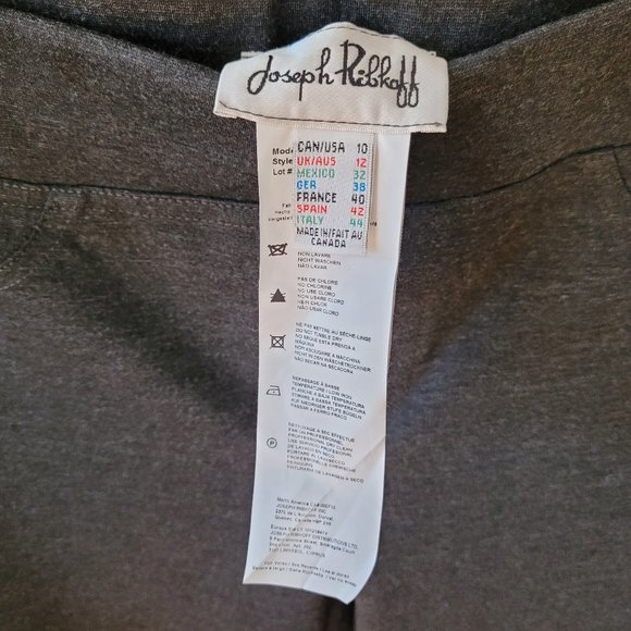 Joseph Ribkoff Grey Elastic Waist Pants US 10 - Picture 10 of 10